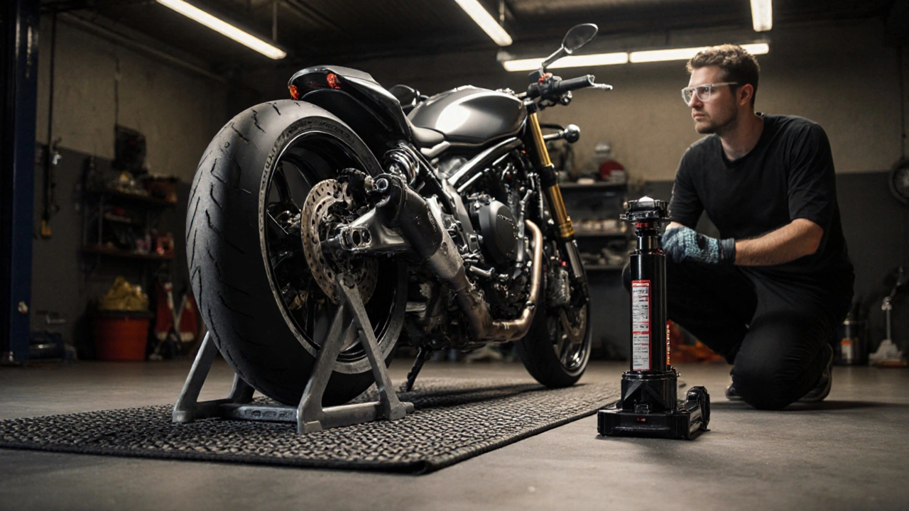 Come sollevare una moto in sicurezza: guida passo passo
