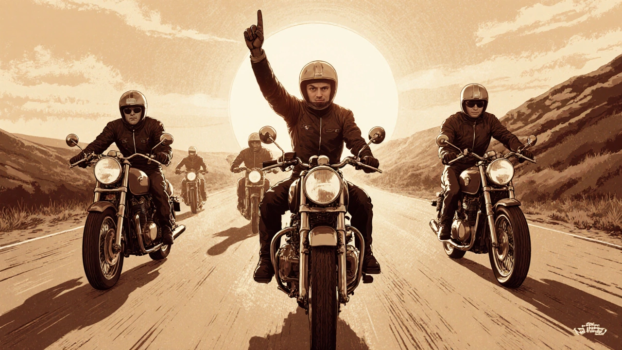 Significato del gesto dei due dita per i biker