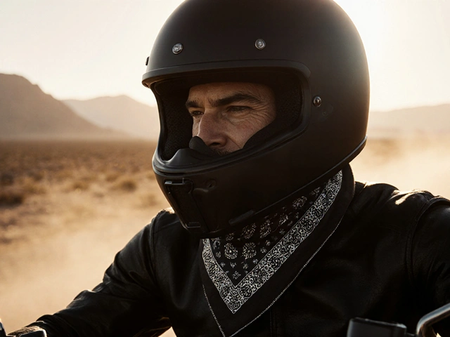 Perché i motociclisti indossano una bandana sotto il casco?