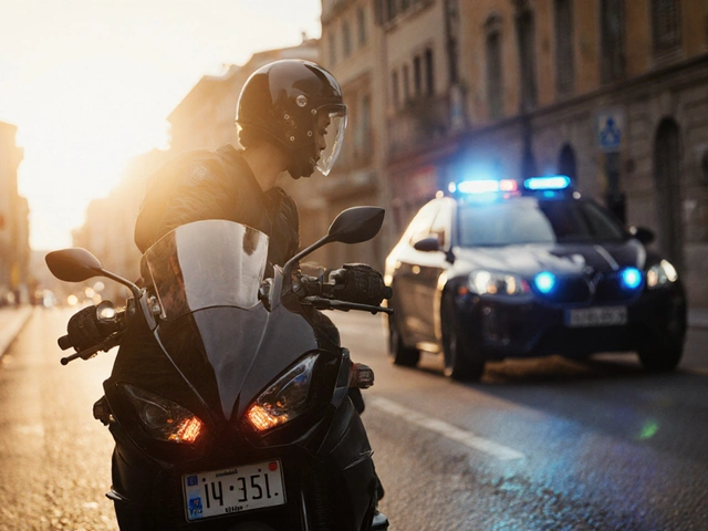 Perché i motociclisti ribaltano la targa quando vedono la polizia