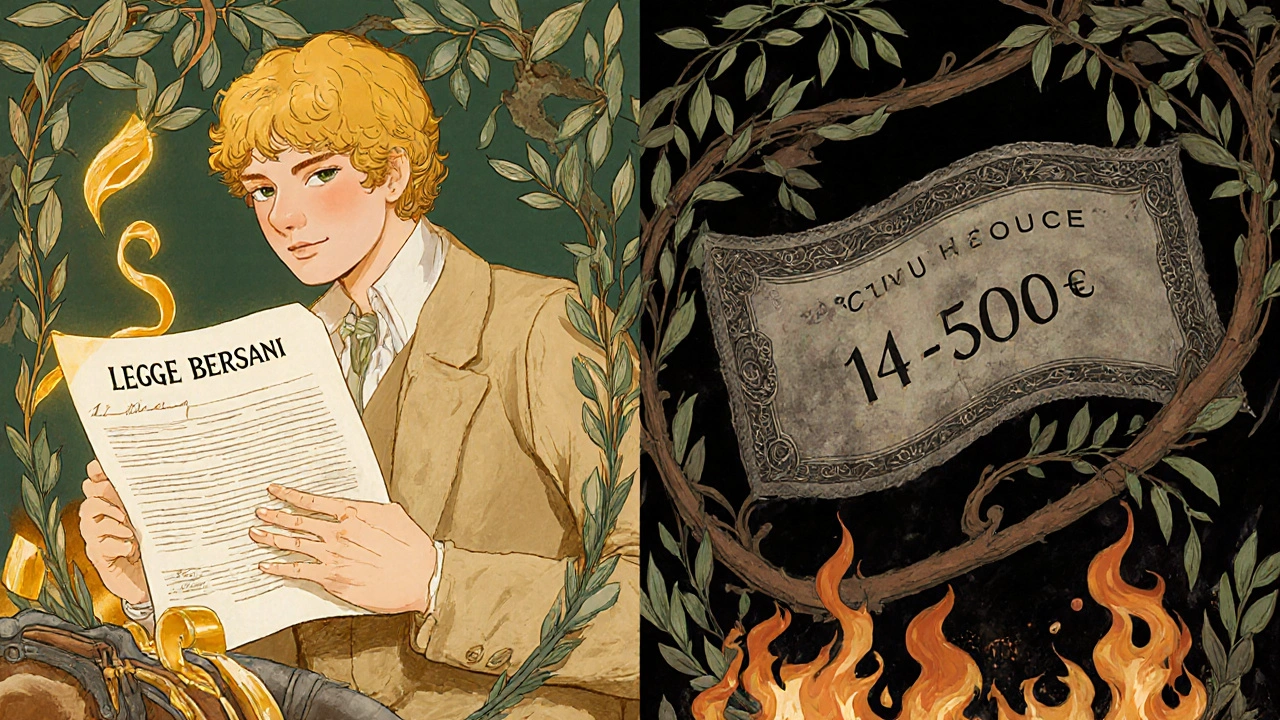 Risparmio assicurativo vs costo elevato: immagine simbolica in stile Art Nouveau.