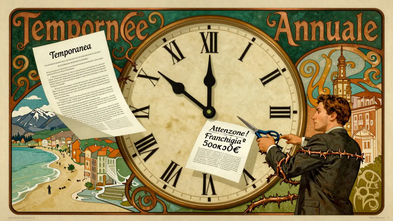 Orologio con polizze contrapposte, avvertimento su franchigia alta.