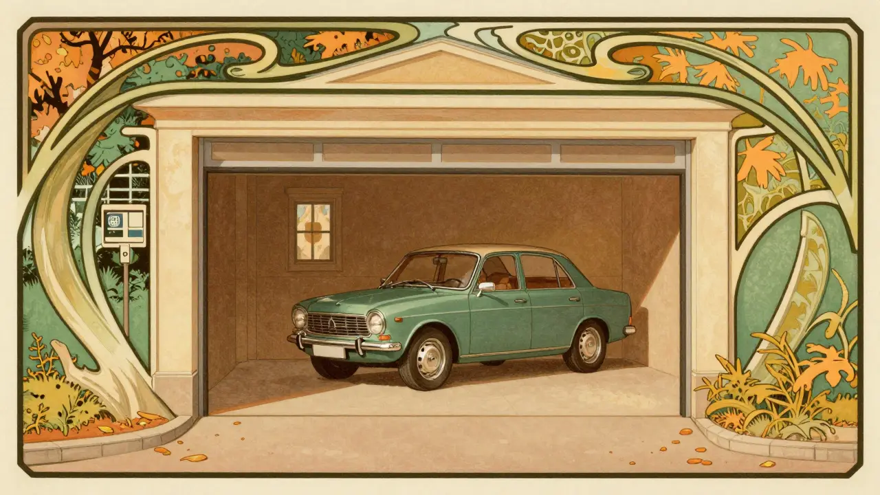 Veicolo parcheggiato in luogo privato per sospensione RCA.