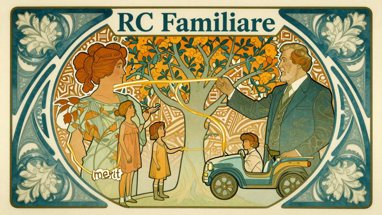 Illustrazione simbolica del passaggio della classe di merito tra familiari