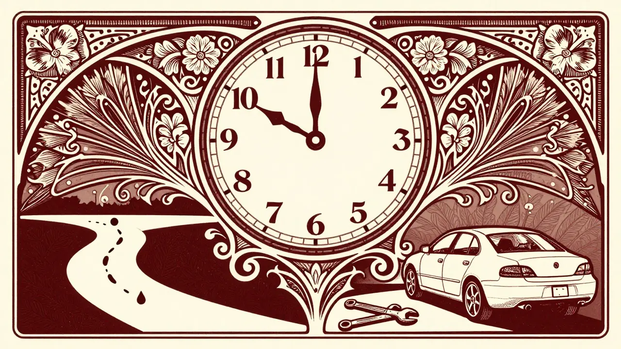 Orologio stilizzato che indica la soglia delle 24 ore per il noleggio