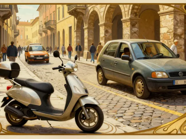 Parcheggio in città: perché lo scooter batte l'auto nei centri storici