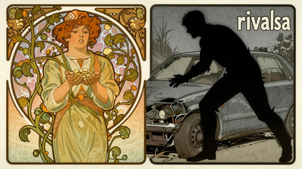 Contrasto tra risparmio e rischio rivalsa in stile illustrativo