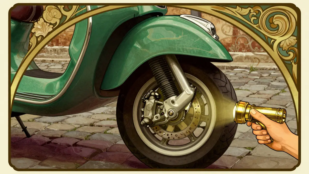 Manutenzione freni scooter: come verificare lo spessore delle pastiglie a vista