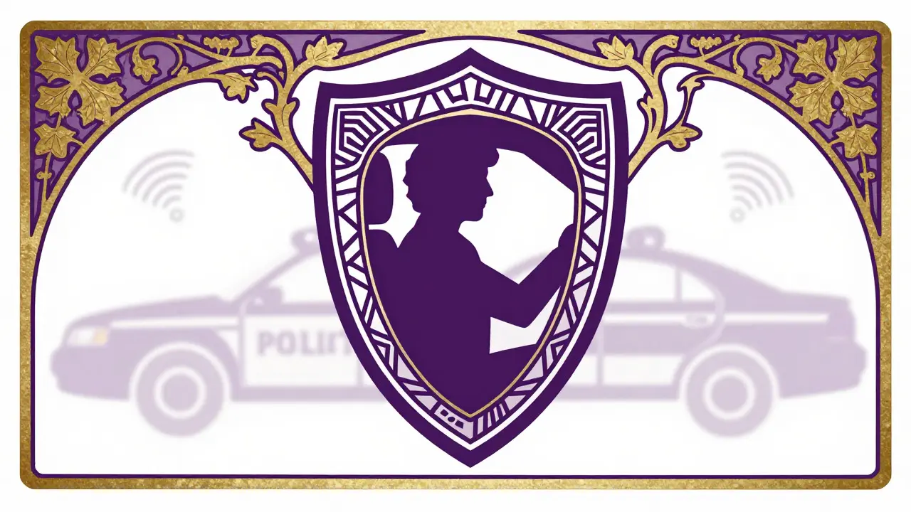 Scudo decorativo Art Nouveau che protegge la privacy e la sicurezza