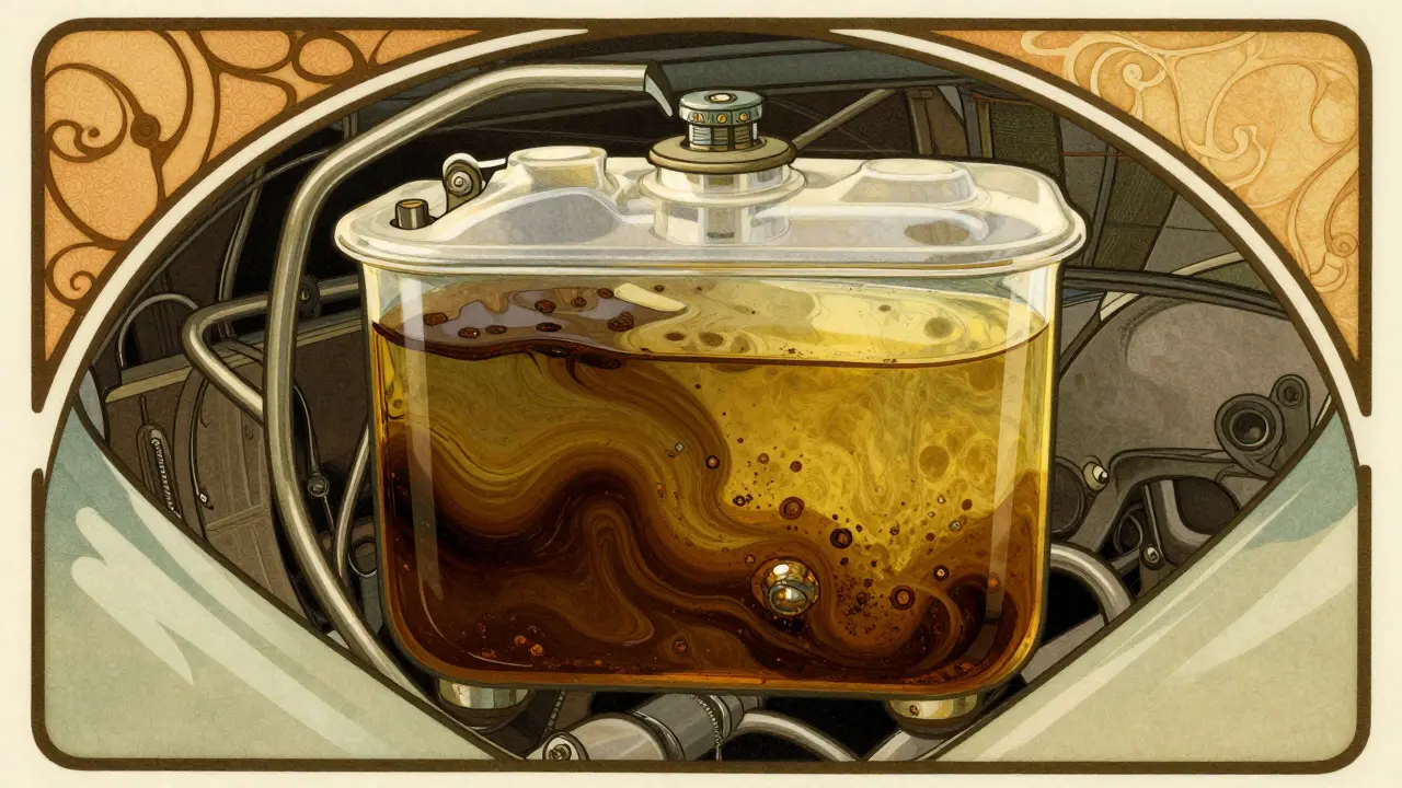 Liquido freni auto scuro: perché succede e quando è urgente cambiarlo