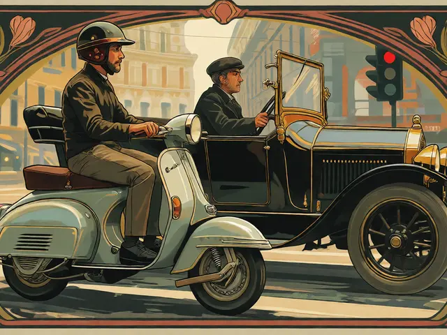 Corsie e sorpassi in città: le regole per scooter e auto